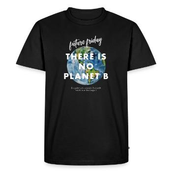 futur vendredi planète b - T-shirt Premium bio Homme - noir - Devant - Nico (187cm)