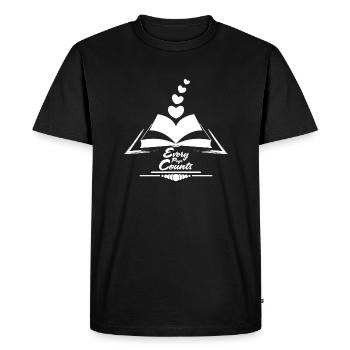 Every page counts - Men's Premium Organic T-Shirt - black - Front - Nico (187cm)