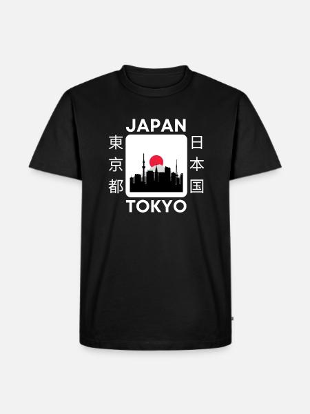 Japan Tokyo - Men's Premium Organic T-Shirt - black