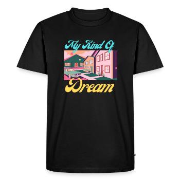 Mon genre de rêve - T-shirt Premium bio Homme - noir - Devant - Nico (187cm)
