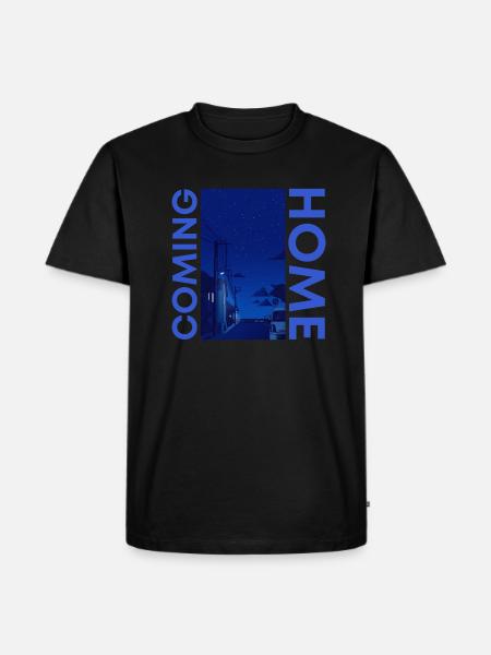 Coming Home dark blue - Men's Premium Organic T-Shirt - black