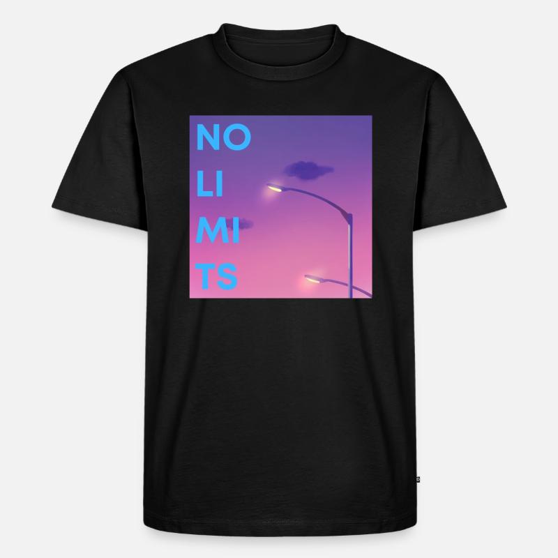 No limits - Männer Premium Bio T-Shirt - Schwarz