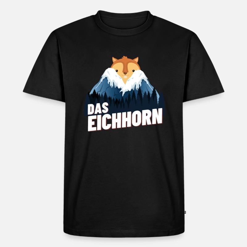 Das Eichhorn - Männer Premium Bio T-Shirt - Schwarz