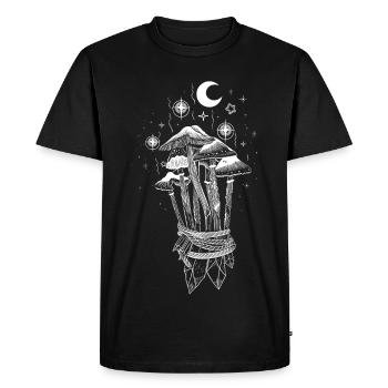 Mushrooms Magic Magic Mushrooms - Men's Premium Organic T-Shirt - black - Front - Nico (187cm)