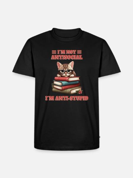 Bébé chat intelligent - T-shirt Premium bio Homme - noir