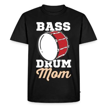 Bass Drum Nut - Men's Premium Organic T-Shirt - black - Front - Nico (187cm)