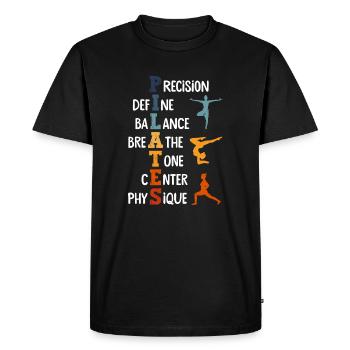 Contrology Instructor Pilates Lover Workout - Men's Premium Organic T-Shirt - black - Front - Nico (187cm)