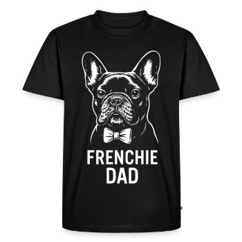 Frenchie Dad - French Bulldog - Men's Premium Organic T-Shirt - black - Front - Nico (187cm)
