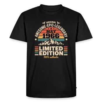 May 1966 - May 1966 - Men's Premium Organic T-Shirt - black - Front - Nico (187cm)