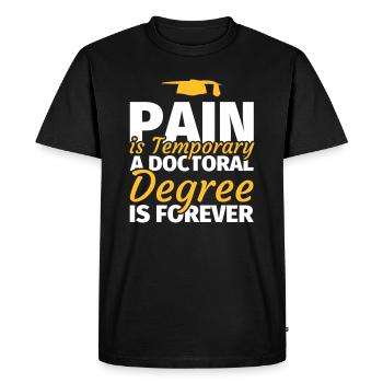 Doctoral Thesis Doctoral Doctoral Dissertation - Men's Premium Organic T-Shirt - black - Front - Nico (187cm)