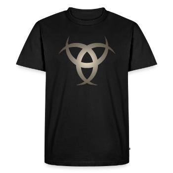 Odin Horn Triskele Viking Celts Symbole Thor - T-shirt Premium bio Homme - noir - Devant - Nico (187cm)