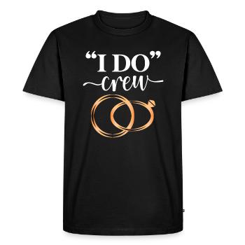 Je fais équipage | Mariée Enterrement de vie de jeune fille Douche nuptiale - T-shirt Premium bio Homme - noir - Devant - Nico (187cm)