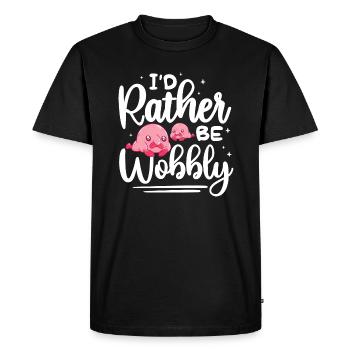 Je préfère être bancal Design pour un amateur de blagues - T-shirt Premium bio Homme - noir - Devant - Nico (187cm)