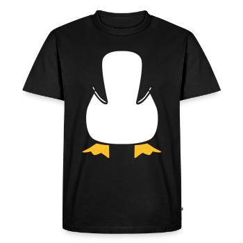 penguin - T-shirt Premium bio Homme - noir - Devant - Nico (187cm)