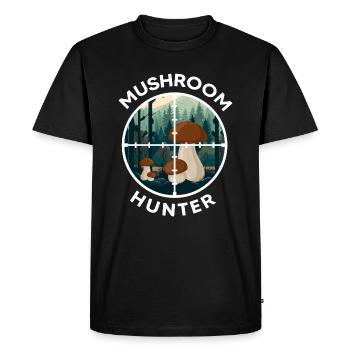 Mushroom hunters Mushroom season Mushroom pickers Mushroom season - Men's Premium Organic T-Shirt - black - Front - Nico (187cm)