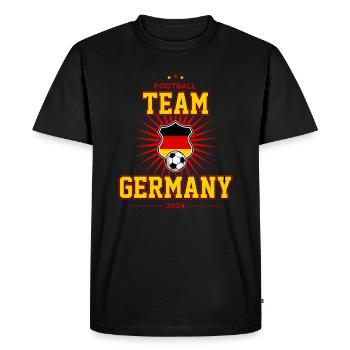 Team Germany - Men's Premium Organic T-Shirt - black - Front - Nico (187cm)