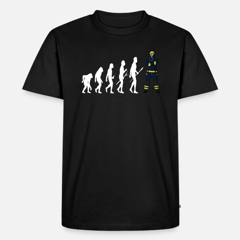 Évolution du pompier - T-shirt Premium bio Homme - noir