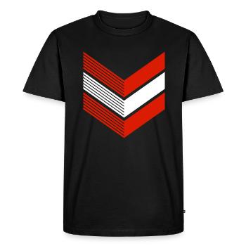 Austria Flag Austria Austrian Flag AT - Men's Premium Organic T-Shirt - black - Front - Nico (187cm)