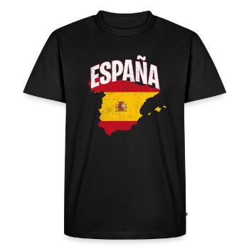 Espana Spain - Men's Premium Organic T-Shirt - black - Front - Nico (187cm)