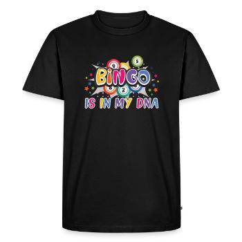 Bingo Card Game Grandma Bingo Player Bingo Cards - Men's Premium Organic T-Shirt - black - Front - Nico (187cm)