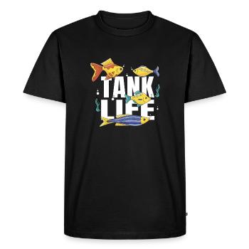 Aquaristic Aquarium Keeper Fishkeeper Eau salée - T-shirt Premium bio Homme - noir - Devant - Nico (187cm)