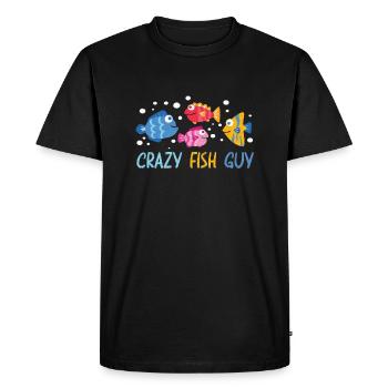 Aquaristic Aquarium Keeper Fishkeeper Eau salée - T-shirt Premium bio Homme - noir - Devant - Nico (187cm)