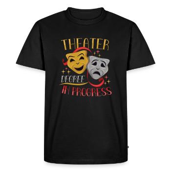 Professeur de théâtre Professeur d’art dramatique - T-shirt Premium bio Homme - noir - Devant - Nico (187cm)