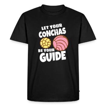 Humour espagnol Conchas Pain mexicain - T-shirt Premium bio Homme - noir - Devant - Nico (187cm)
