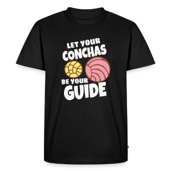 Humour espagnol Conchas Pain mexicain - T-shirt Premium bio Homme - noir - Devant - Nico (187cm)