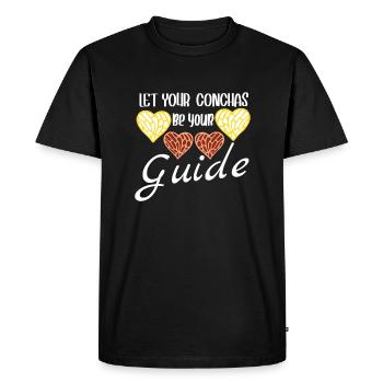 Humour espagnol Conchas Pain mexicain - T-shirt Premium bio Homme - noir - Devant - Nico (187cm)