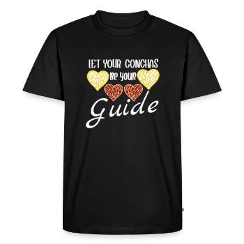 Humour espagnol Conchas Pain mexicain - T-shirt Premium bio Homme - noir - Devant - Nico (187cm)