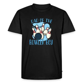 Drôle bowling Team Bowler Strike Idée cadeau - T-shirt Premium bio Homme - noir - Devant - Nico (187cm)