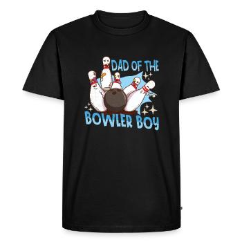 Drôle bowling Team Bowler Strike Idée cadeau - T-shirt Premium bio Homme - noir - Devant - Nico (187cm)