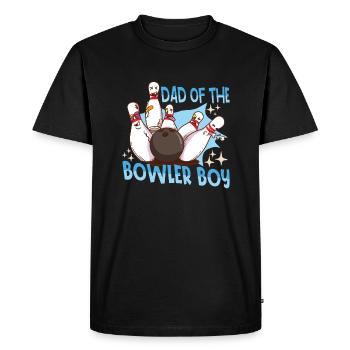 Drôle bowling Team Bowler Strike Idée cadeau - T-shirt Premium bio Homme - noir - Devant - Nico (187cm)