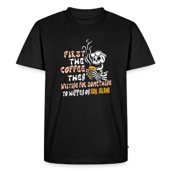 Oak Island Chasse au trésor Secret de Oak Island - T-shirt Premium bio Homme - noir - Devant - Nico (187cm)