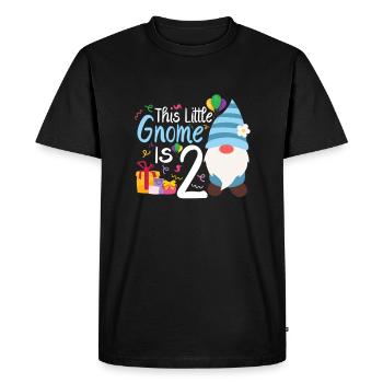 Ce petit gnome est un garçon d’anniversaire de 2 ans - T-shirt Premium bio Homme - noir - Devant - Nico (187cm)