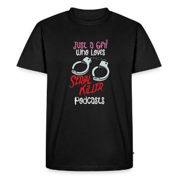 True Crime Murder Spy Crime Interest Gift Idea - Men's Premium Organic T-Shirt - black - Front - Nico (187cm)