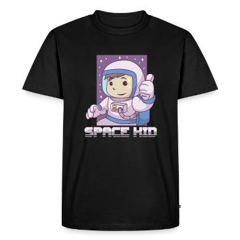 Astronaut Astronomy Solar System Space Kids - Men's Premium Organic T-Shirt - black - Front - Nico (187cm)