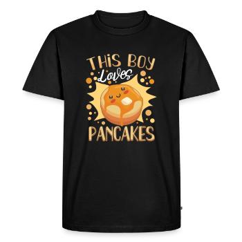 Pancake Maker Pancake Lover Drôle de gaufre - T-shirt Premium bio Homme - noir - Devant - Nico (187cm)