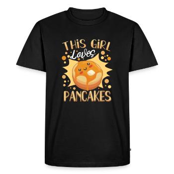 Pancake Maker Pancake Lover Drôle de gaufre - T-shirt Premium bio Homme - noir - Devant - Nico (187cm)