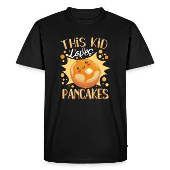 Pancake Maker Pancake Lover Drôle de gaufre - T-shirt Premium bio Homme - noir - Devant - Nico (187cm)