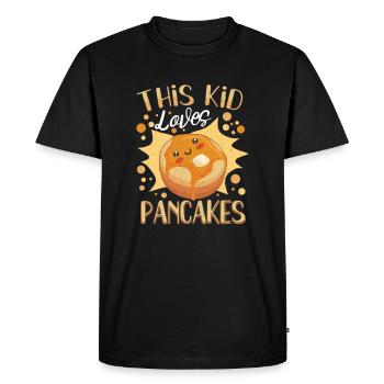 Pancake Maker Pancake Lover Drôle de gaufre - T-shirt Premium bio Homme - noir - Devant - Nico (187cm)