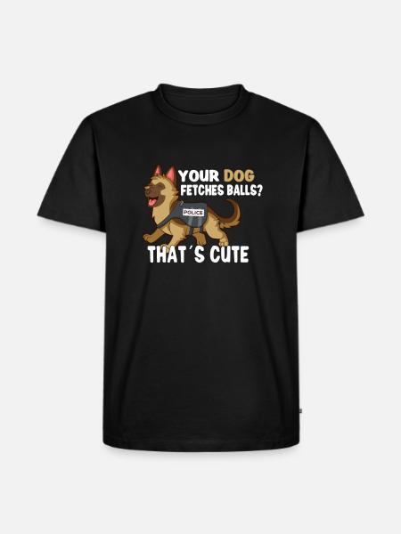 Police Cop Officer Police Office - Men's Premium Organic T-Shirt - black