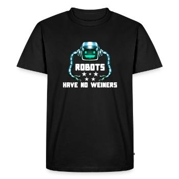 Ingénieur en robotique Machine Learning - T-shirt Premium bio Homme - noir - Devant - Nico (187cm)