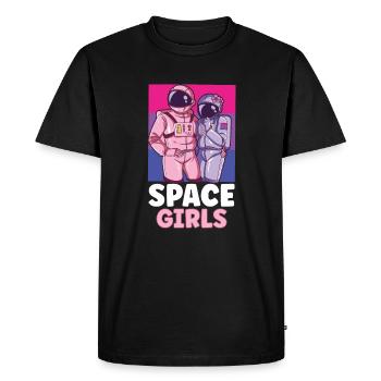 Astronaut Astronomy Solar System Space Kids - Men's Premium Organic T-Shirt - black - Front - Nico (187cm)