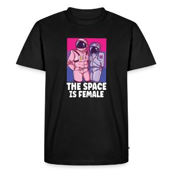 Astronaut Astronomy Solar System Space Kids - Men's Premium Organic T-Shirt - black - Front - Nico (187cm)