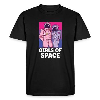 Astronaut Astronomy Solar System Space Kids - Men's Premium Organic T-Shirt - black - Front - Nico (187cm)