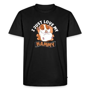 Hamster Fan Hamster Lover Hamsters - Men's Premium Organic T-Shirt - black - Front - Nico (187cm)