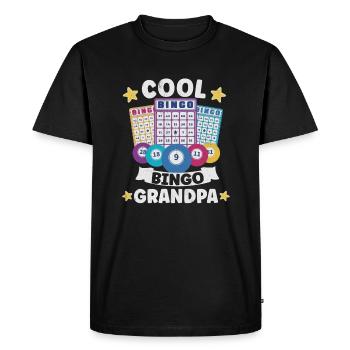 Bingo Card Game Grandma Bingo Player Bingo Cards - Men's Premium Organic T-Shirt - black - Front - Nico (187cm)
