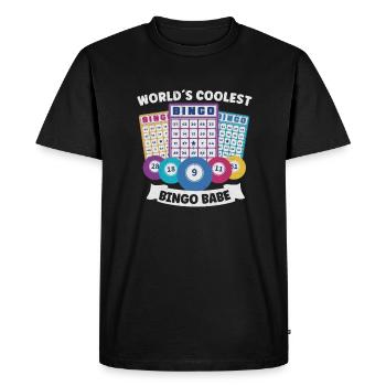 Bingo Card Game Grandma Bingo Player Bingo Cards - Men's Premium Organic T-Shirt - black - Front - Nico (187cm)